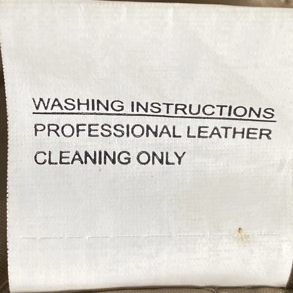 Haband Executive Division Men's Button Front Brown Leather Jacket Size XL - Picture 7 of 7